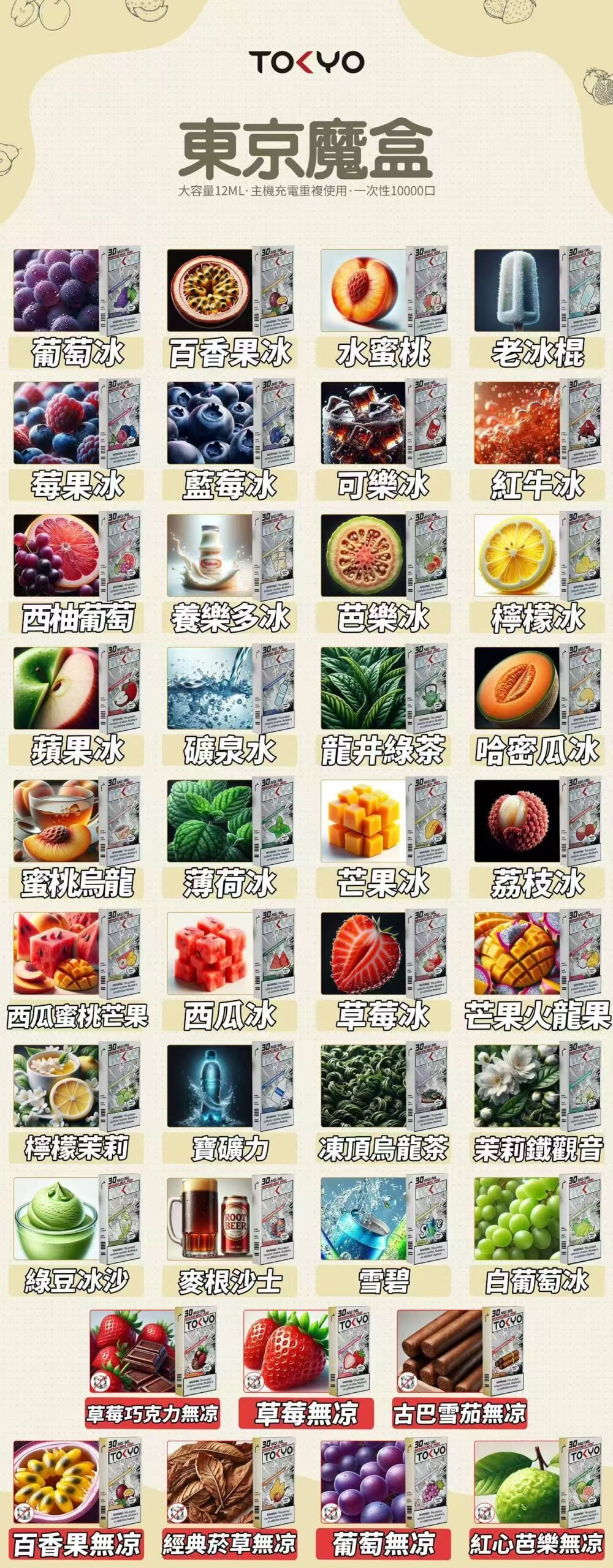 【滿3盒加購150送主機】TOKYO MOHOO BOX 東京魔盒煙彈 30mg/ml 12ml大容量10000口 極簡商務風格通用專屬主機 多口味 台灣現貨:圖片 2