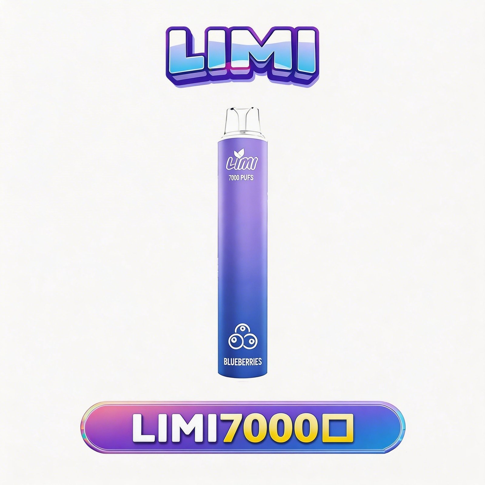 【LIMI】7000口拋棄式電子煙 吸氣即亮LED燈條 8ml 650mAh可充電 3.5%尼古丁鹽 冰感水果系列 現貨秒發