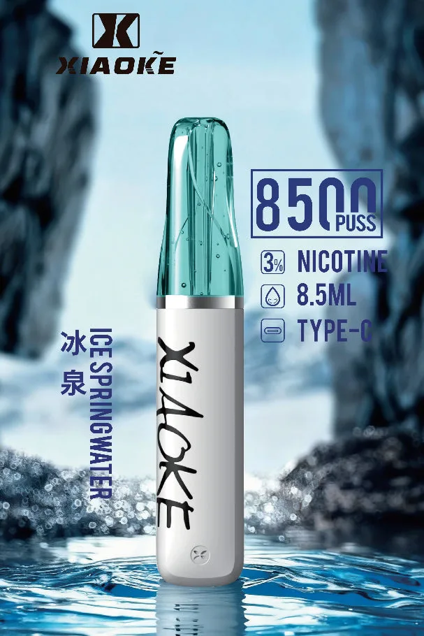 【XIAOKE 梟客】8500口拋棄式電子煙 8.5ml儲油量 3%丁鹽 支援Type-C充電 台灣現貨秒發:圖片 8