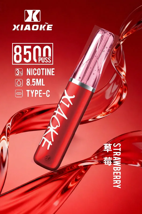 【XIAOKE 梟客】8500口拋棄式電子煙 8.5ml儲油量 3%丁鹽 支援Type-C充電 台灣現貨秒發:圖片 3